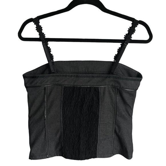 TERRA NOSTRA COLLECTION Bustier Removable Straps Floral Lace Smocked Sz Medium - Picture 6 of 16